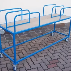 carrello porta rotoli con sponde