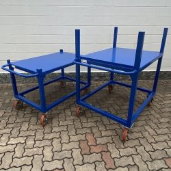 metal platform trolley with handle