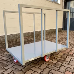 metal platform trolley with two sides