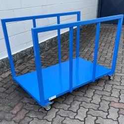 metal platform trolley with two sides