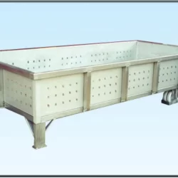 stainless steel perforated platform trolley with sides for big load capacity