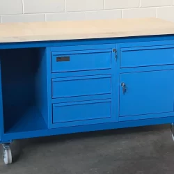 work-benches with drawes and lockers